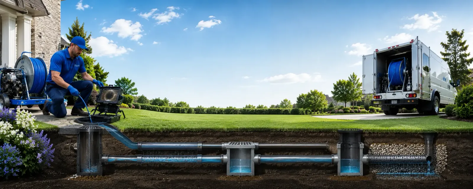 Outdoor drain cleaning information for Gibson, PA